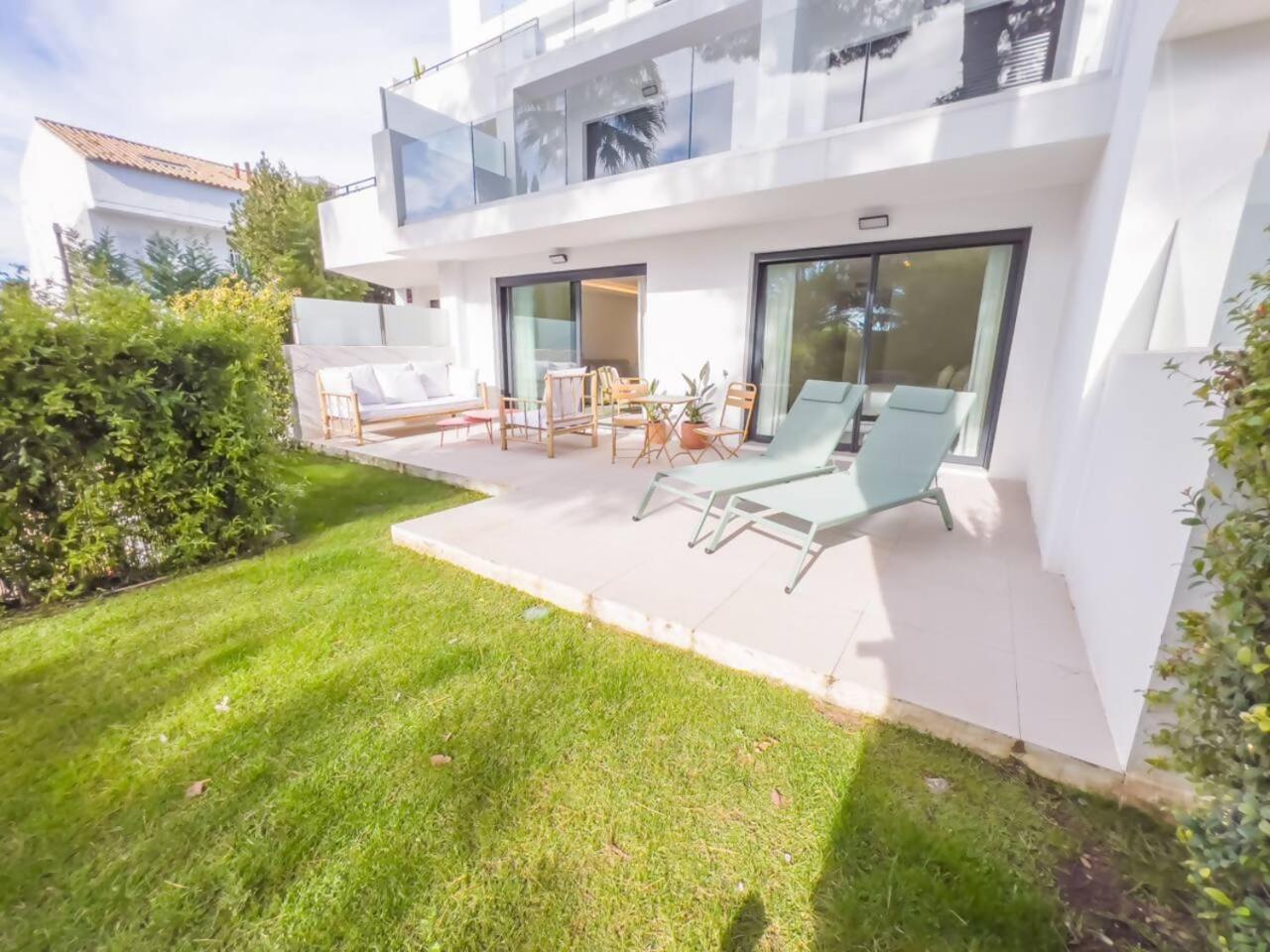 마르베야 Bajo Con Jardin En La Milla De Oro 아파트 외부 사진