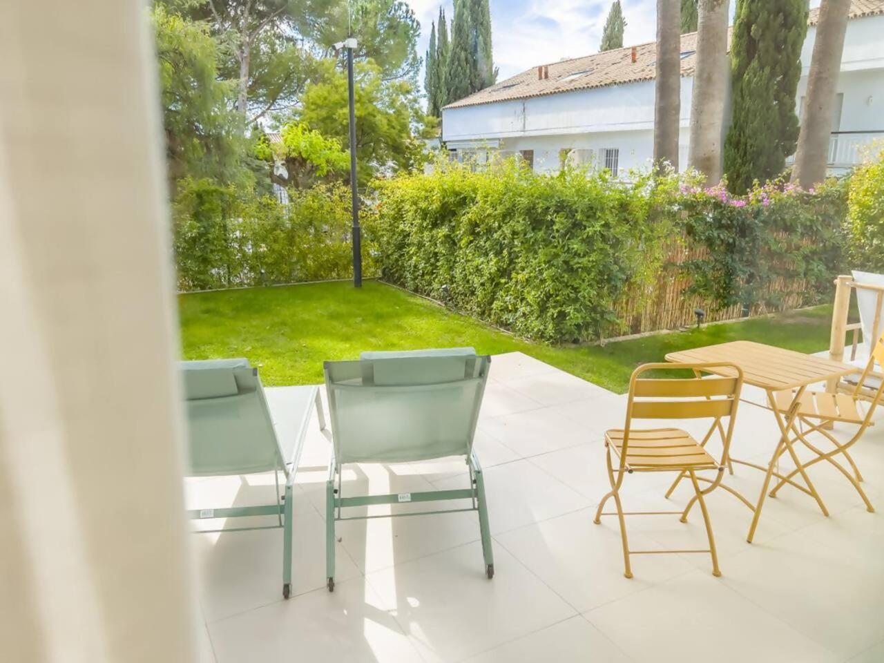 마르베야 Bajo Con Jardin En La Milla De Oro 아파트 외부 사진
